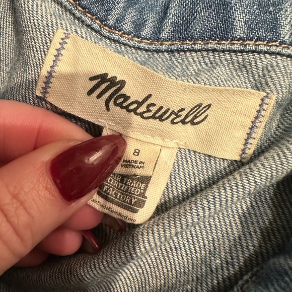 Madewell Pleated Midi Shirtdress in Billings Wash: Airy Denim Edition Sz 8 EUC - Picture 8 of 12